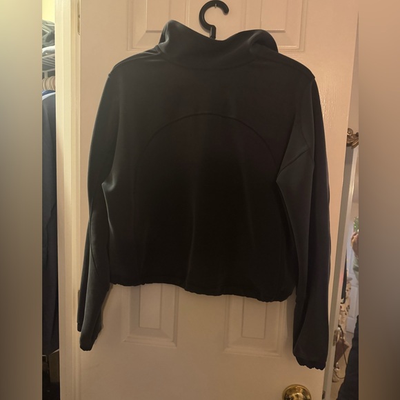 Lululemon Women’s SoftStreme Half Zip Pullover Black Sz 8 NWOT - Picture 4 of 4